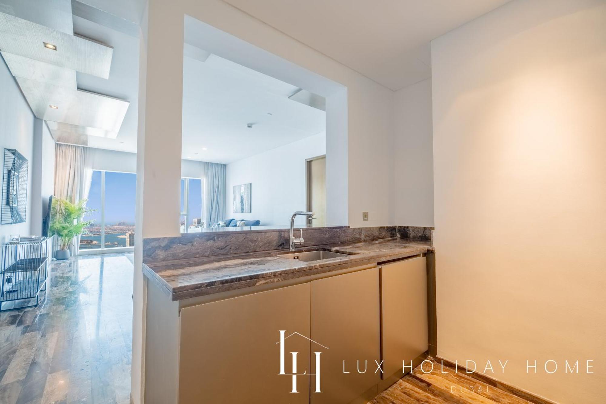 Lux - Lavish Suite With Full Palm Jumeirah View 1 Dubai Luaran gambar